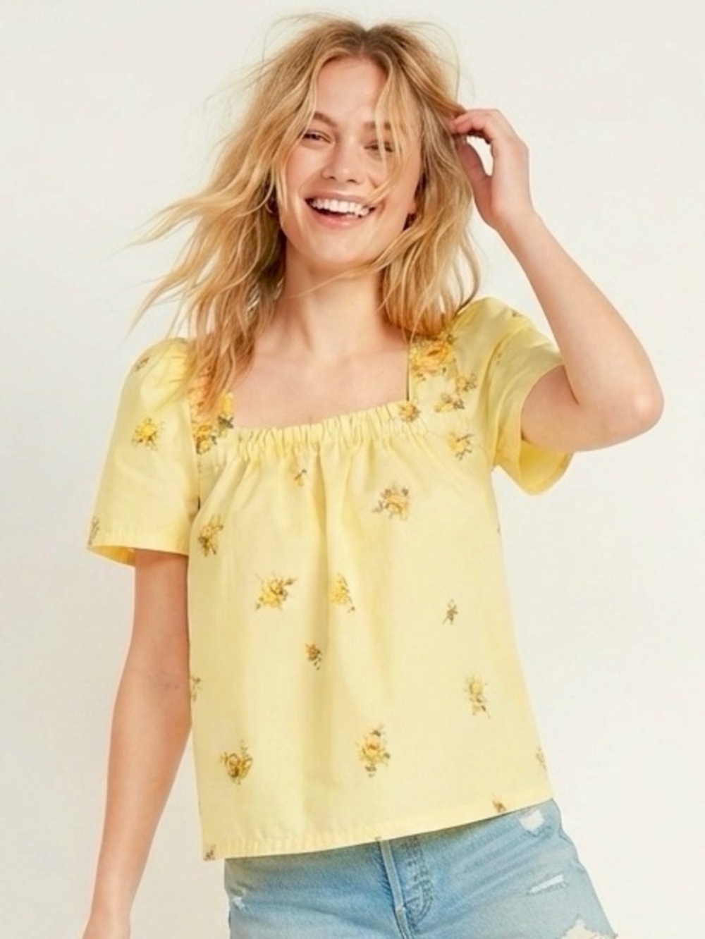 Social Grace Atelier Floral Short Sleeve Top Size S